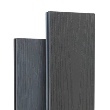 Террасная доска ДПК. WOODVEX SELECT CO-EXTRUSION DUAL, 142х22х3000 (4000) мм, СЕРЫЙ/МОРЕНГО - Фото