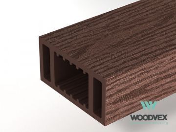 Перила ограждения нижние Woodvex Select 100х50х3000 мм, ТЕМНО-КОРИЧНЕВЫЙ - Фото