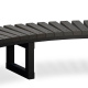 Эко скамья полукруглая Unda 01, 1376х3525х400 мм - Фото