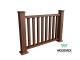 Юбка столба ограждения Woodvex Co-Extrusion 100х50 мм, ПАЛИСАНДР - Фото